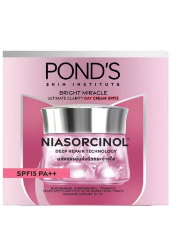 Pond's Bright Miracle Ultimate Clarity Day Cream SPF15 PA++ Niasorcinol 45 g - Image 2